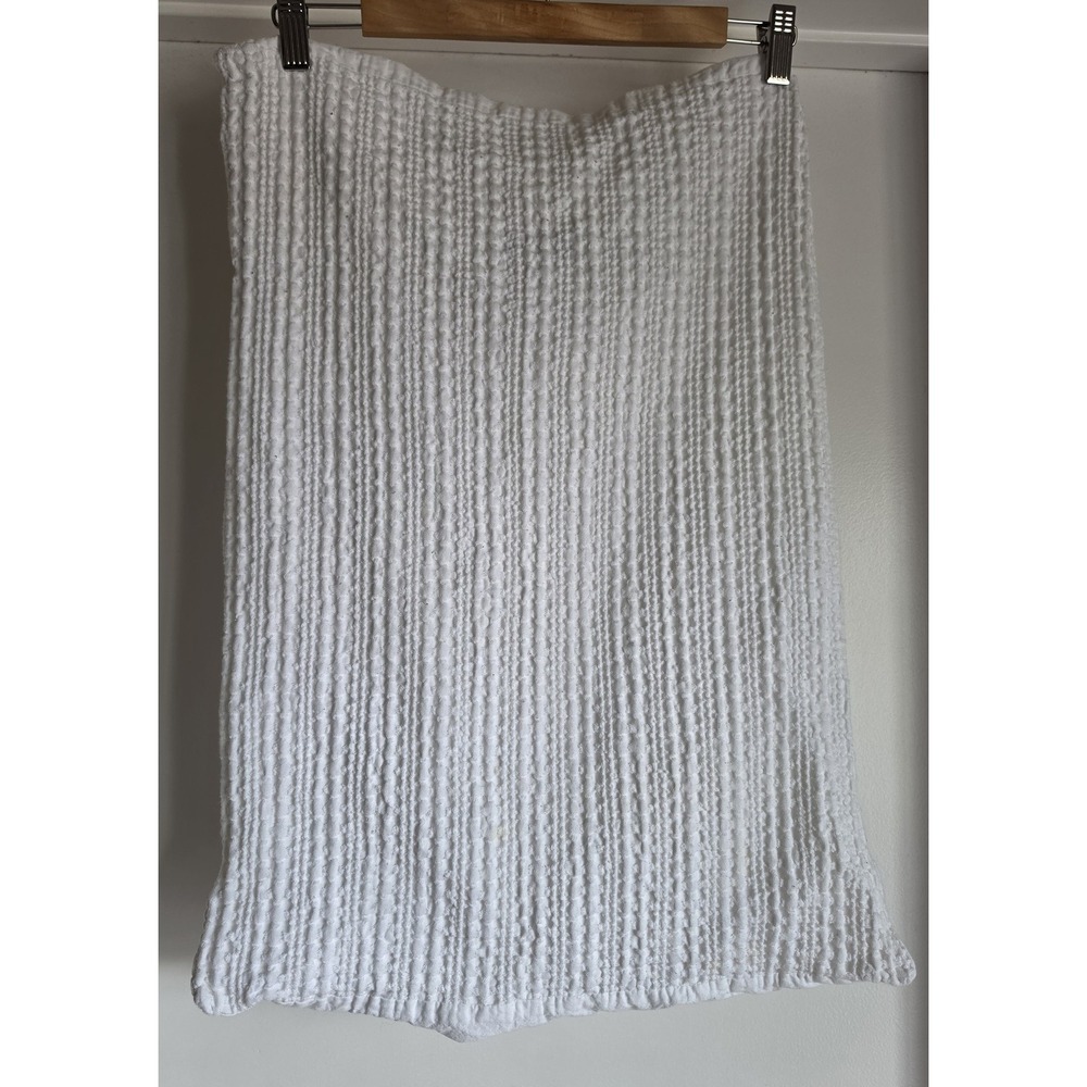 The Texture Collection Pillowcase White 100% Cotton Textured Minimalist Cover